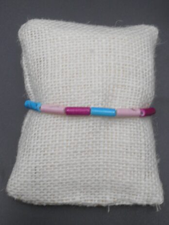 Bracelet tube tricolore