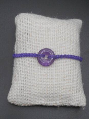 Bracelet donuts améthyste