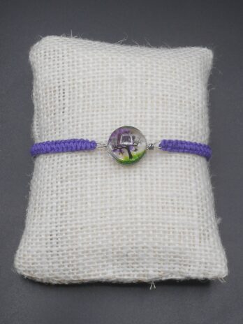 Bracelet arbre violet