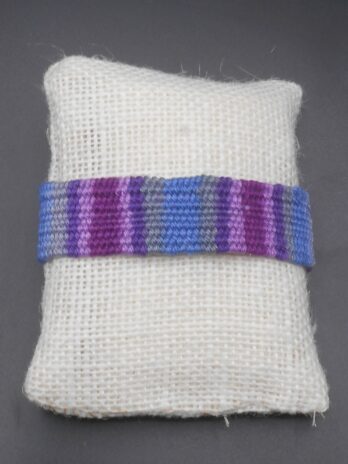 Bracelet violet/bleu/gris