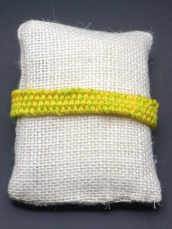 Bracelet jaune et vert anis