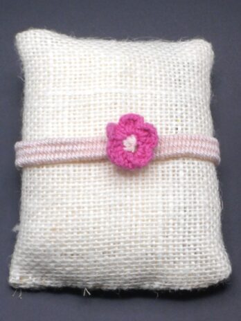 Bracelet fleur rose